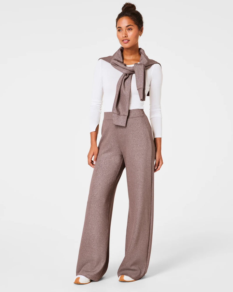 Spanx Air Essentials Wide Leg Pant Smoke/Silver Shimmer