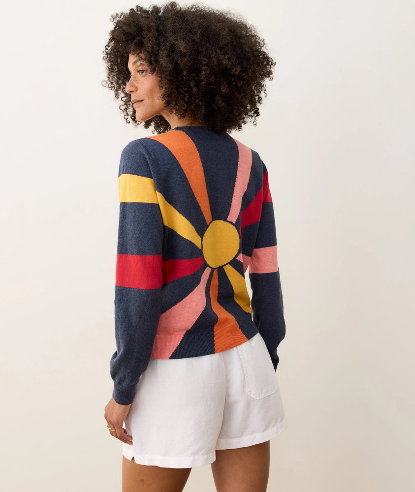 Icon Sweater Navy Sun