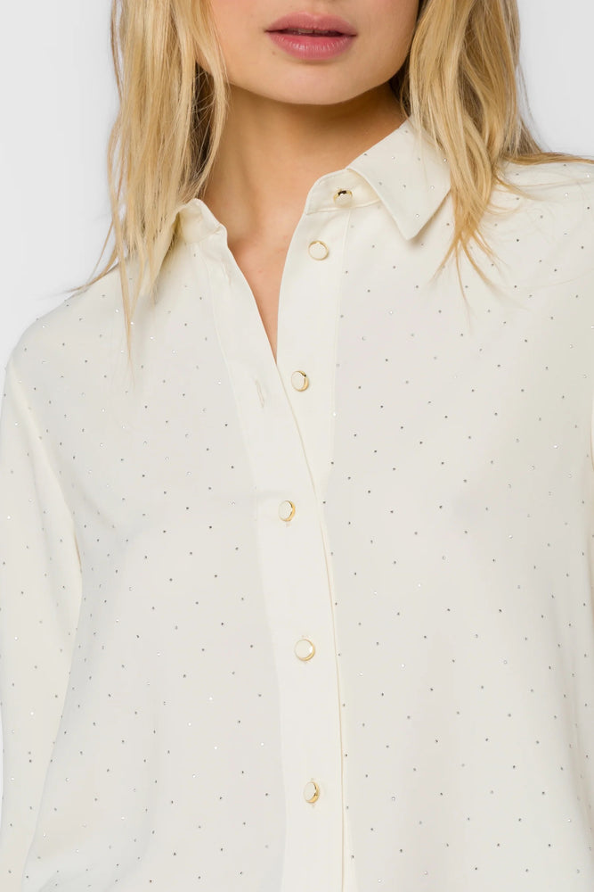 Lilith Rhinestone Top Vanilla Ice