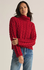 Tied To You Sweater Haute Red