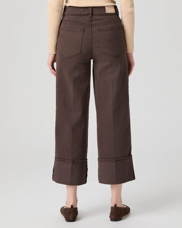 Sasha Ankle Wide Leg Jean Rich Chocolate