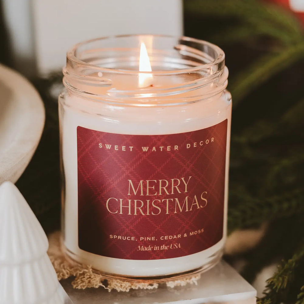 Merry Christmas Soy Candle 9oz