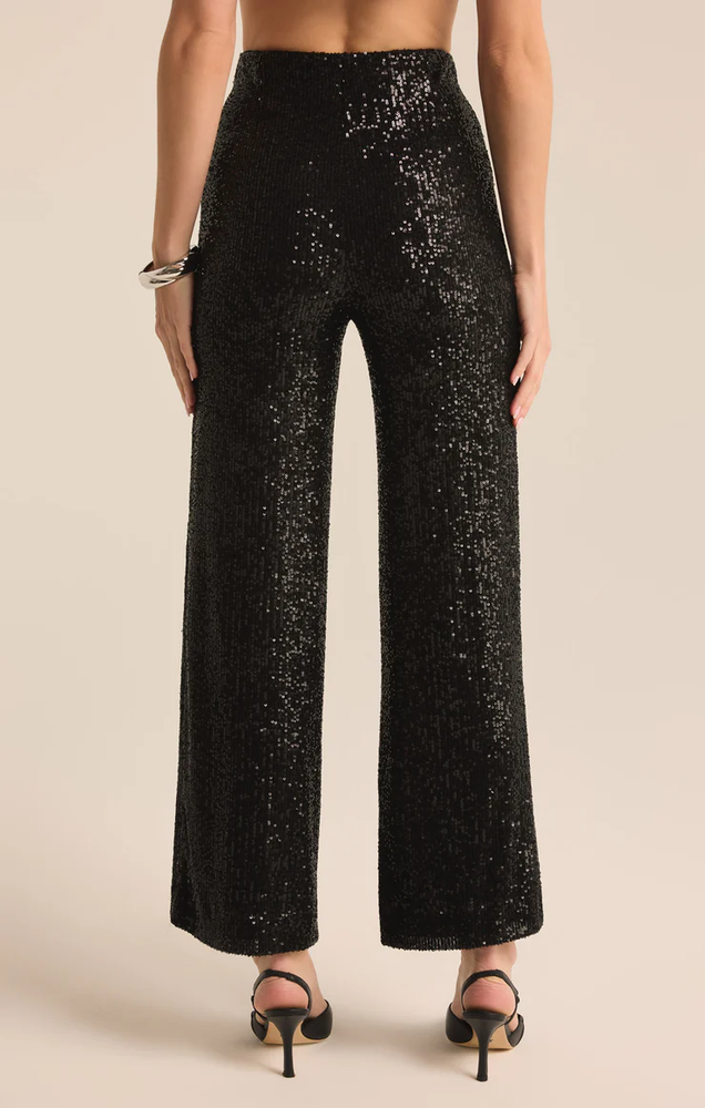 Skylar Sequin Pant Black