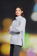 Sonya Turtleneck Sweater Grey