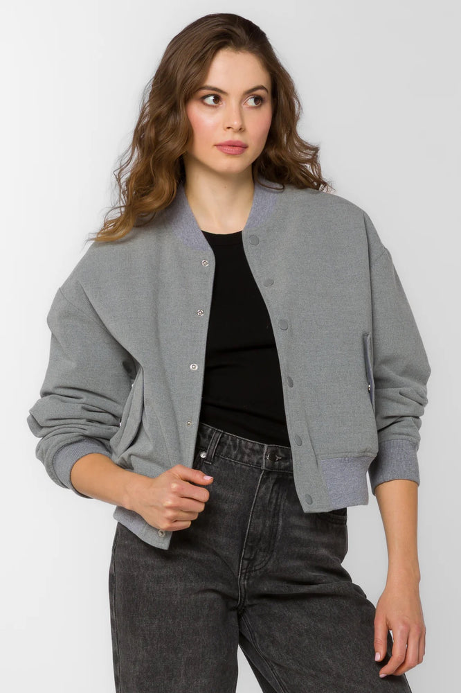 Nikita Bomber Jacket Heather Grey