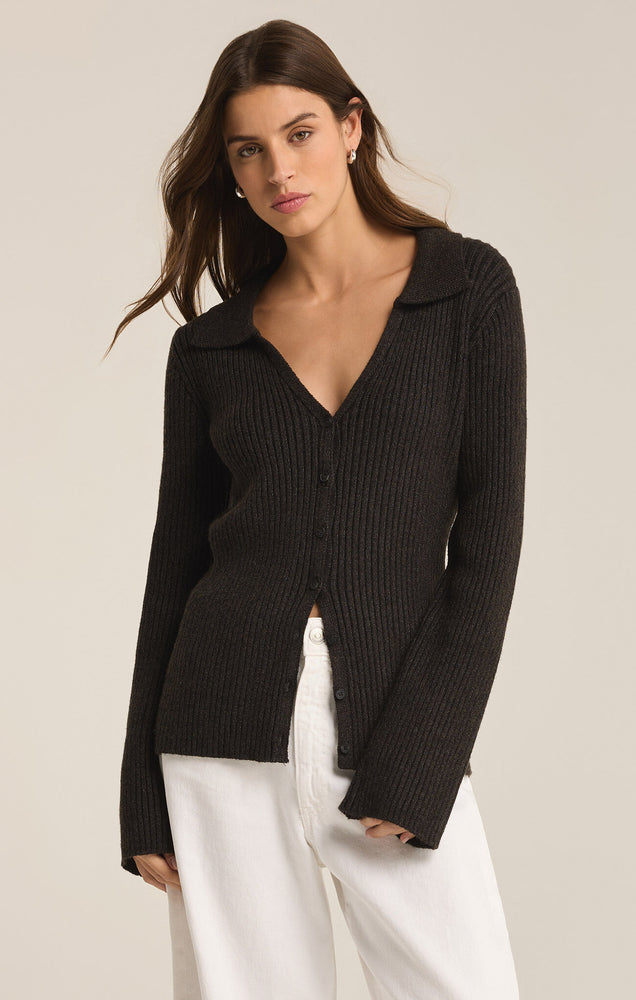 Rina Sweater Charcoal Heather-Mapel Boutique