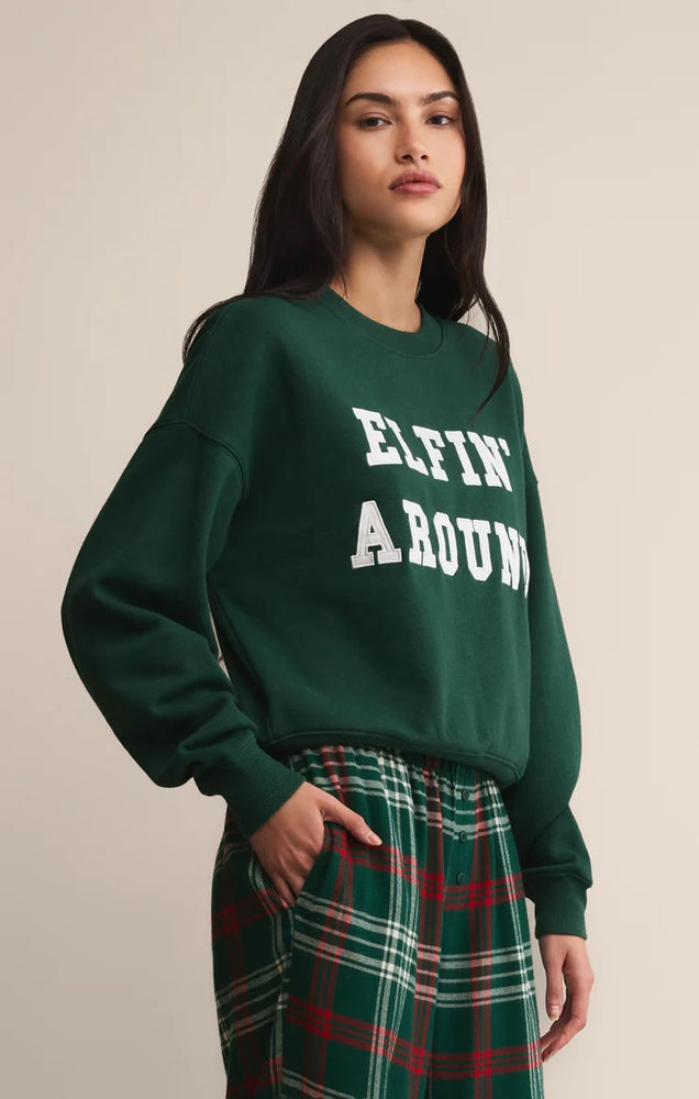 Holiday Sweatshirt Mistletoe