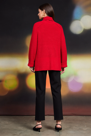 Sonya Turtleneck Sweater Red