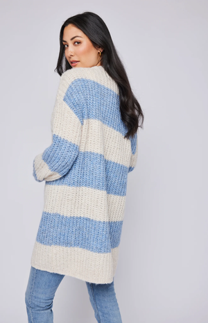 Enid Cardigan Sky Stripe