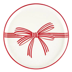 Red Bow Appetizer Plates 4pc Set