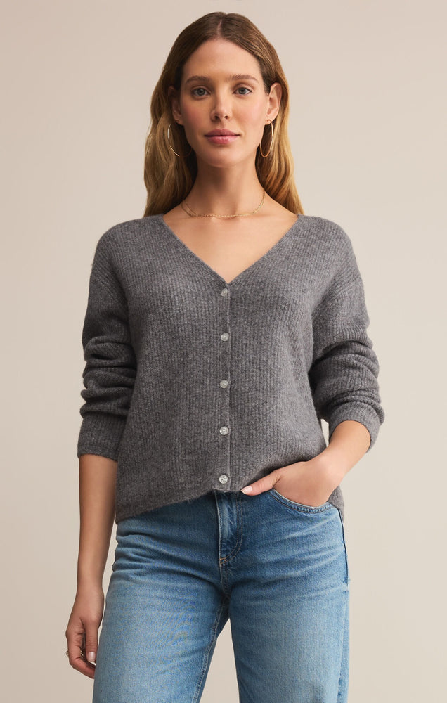 Emile Cardigan Classic Heather Grey