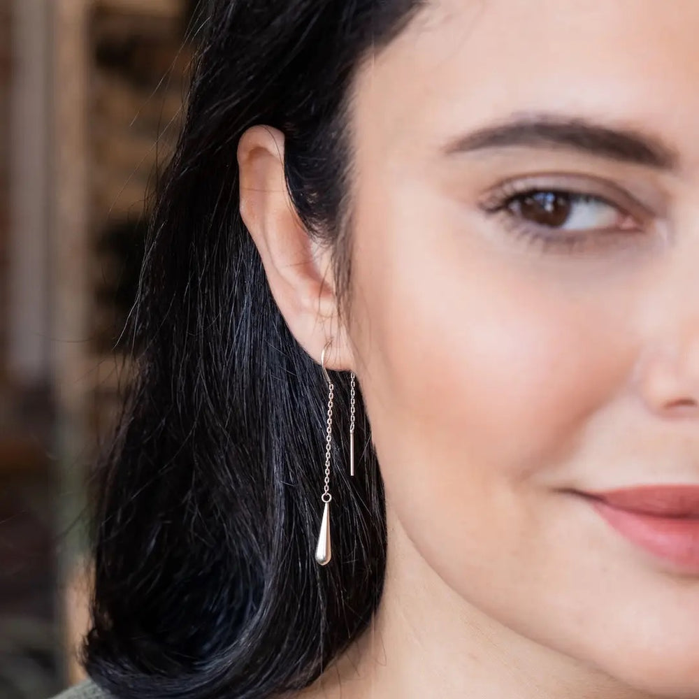 Refined - Teardrop Threader / Sterling Silver