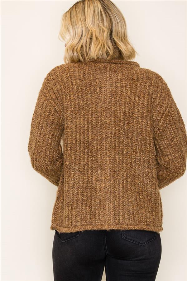 Quinn Chunky Cardigan Copper