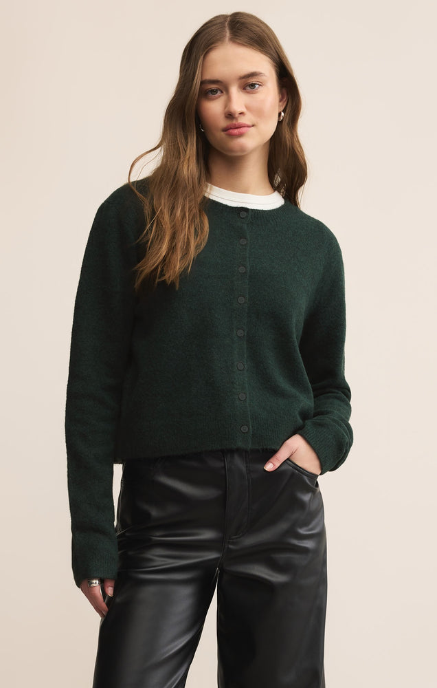 Medina Cozy Cardigan Garland Green