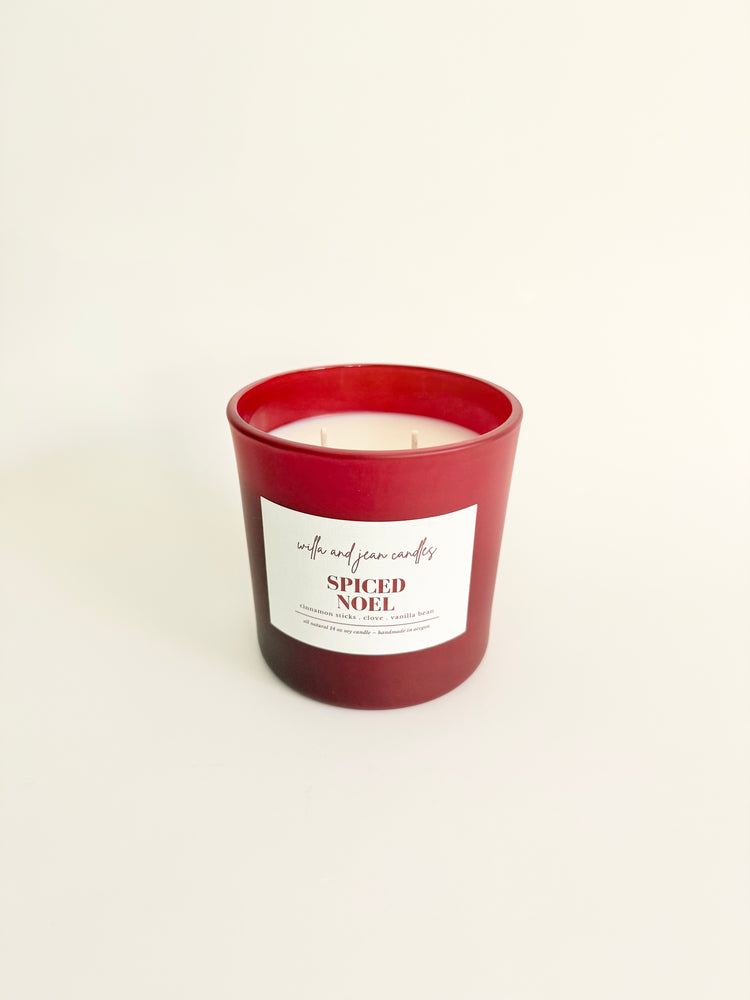 Spiced Noel Soy Wax Candle w/ Lid 14oz