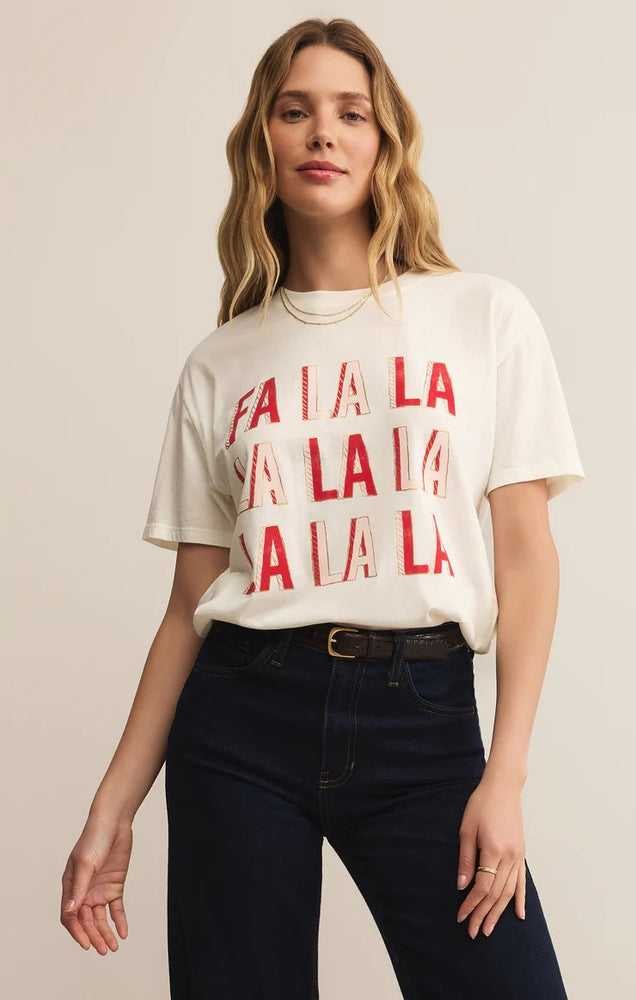 Falalala Boyfriend Tee Sea Salt