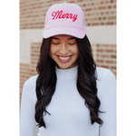 Merry Trucker Hat Pink