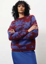 Eugenie Sweater Blue Flora