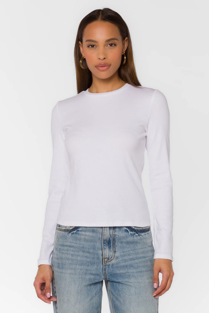 Kuri Long Sleeve Shirt Optic White