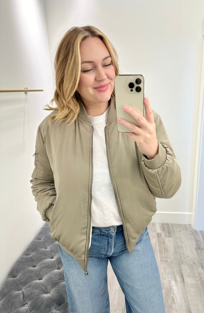 Tilly Bomber Jacket Smokey Taupe