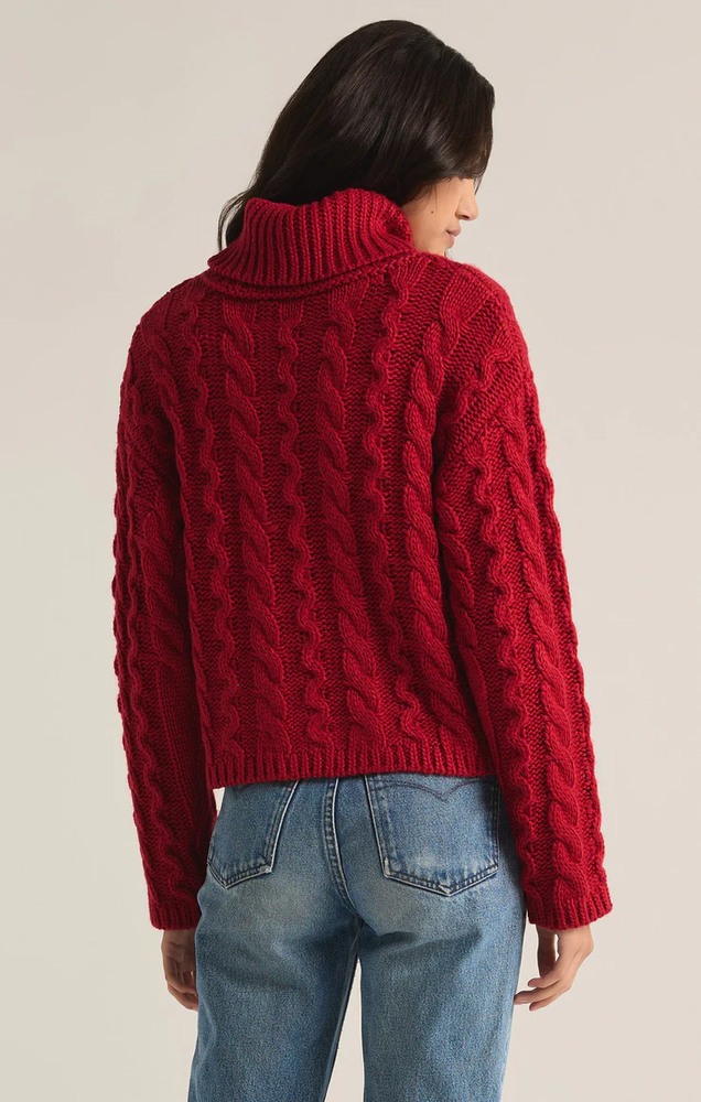 Tied To You Sweater Haute Red