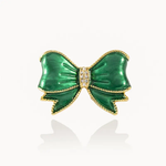 Vintage Inspired Christmas Brooch - Bow