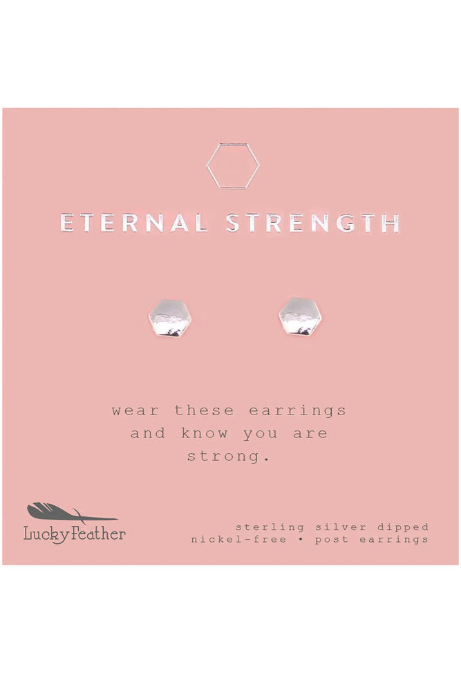 New Moon Earrings SS Dipped - Eternal Strength