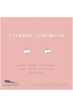 New Moon Earrings SS Dipped - Eternal Strength