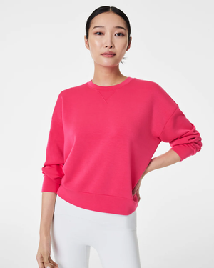 Spanx Air Essentials Crew Cerise Pink