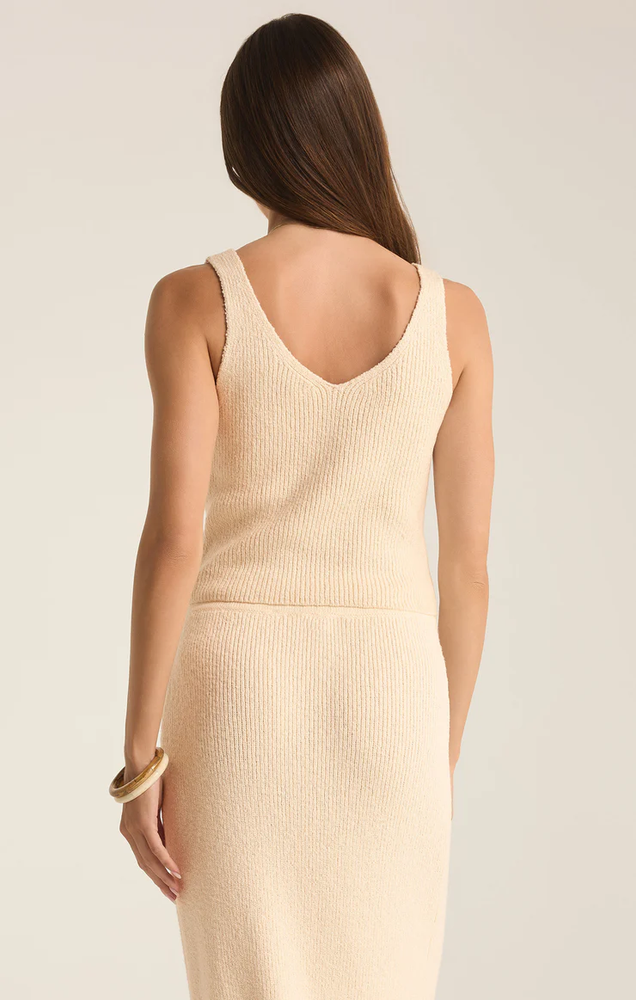 Evianna Sweater Tank Oat Milk