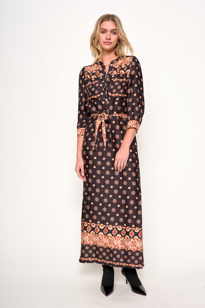 Cassie Dress Charcoal Frost