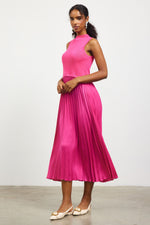 Blakely Pleated Tank Dress Pink