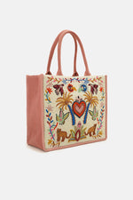 Safari Luxe Leopard Hand-Beaded Book Tote – Mapel Boutique