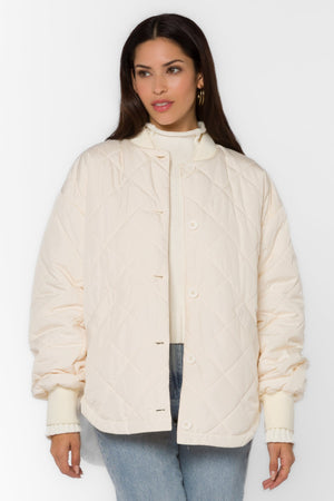 Celeste Quilted Jacket Ivory