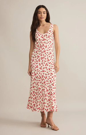 Hana La Rosa Ditsy Maxi Dress Sea Salt