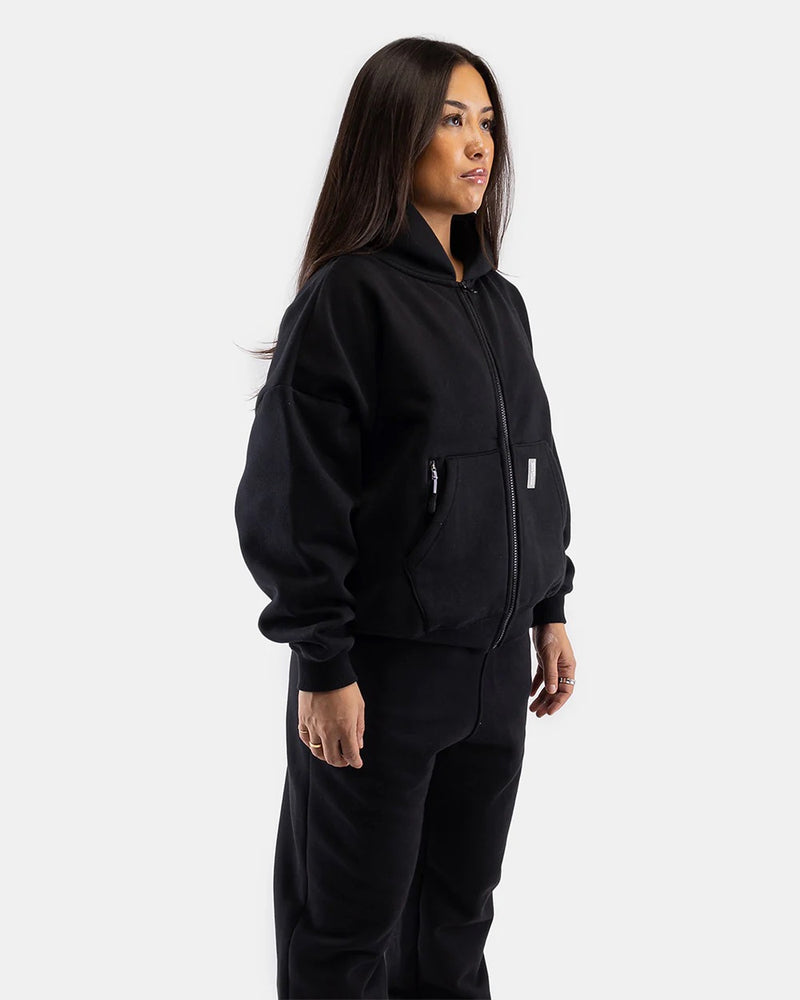 Women's Cloudburst Zip Hoodie (Water-Resistant) Black