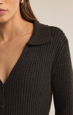 Rina Sweater Charcoal Heather-Mapel Boutique