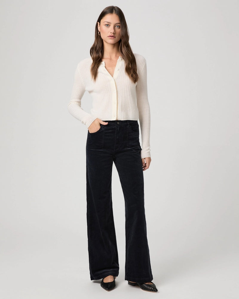 Anessa 31" Wide Leg Corduroy Pant Navy