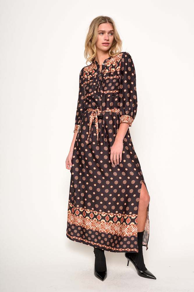 Cassie Dress Charcoal Frost