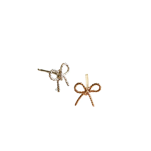 Agapantha Sofia Bow Studs 14k Gold Fill