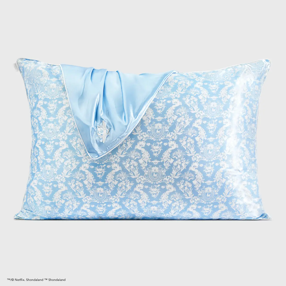 Bridgerton Satin Pillowcase - Toile de Blue