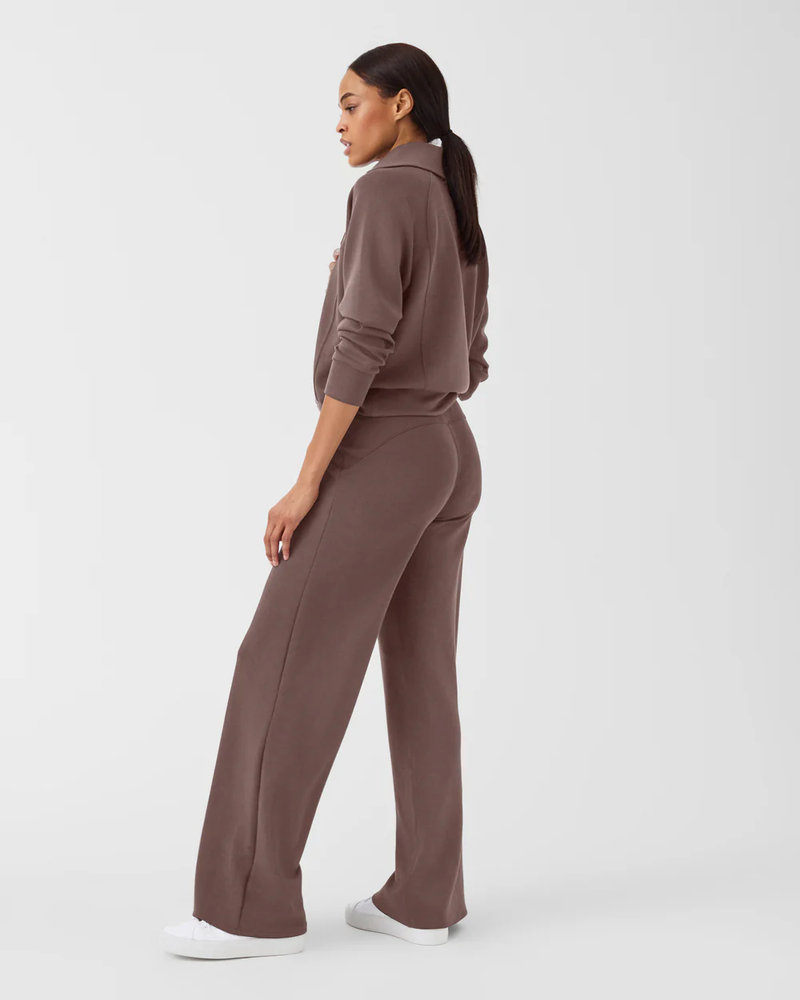 Spanx Air Essentials Half Zip Smoke