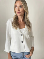 Louisa 3/4 Sleeve Blazer White