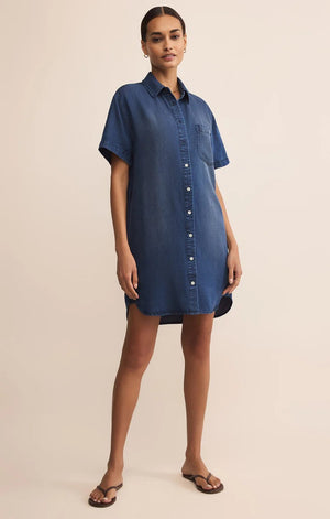 Dover Chambray Dress Indigo – Mapel Boutique