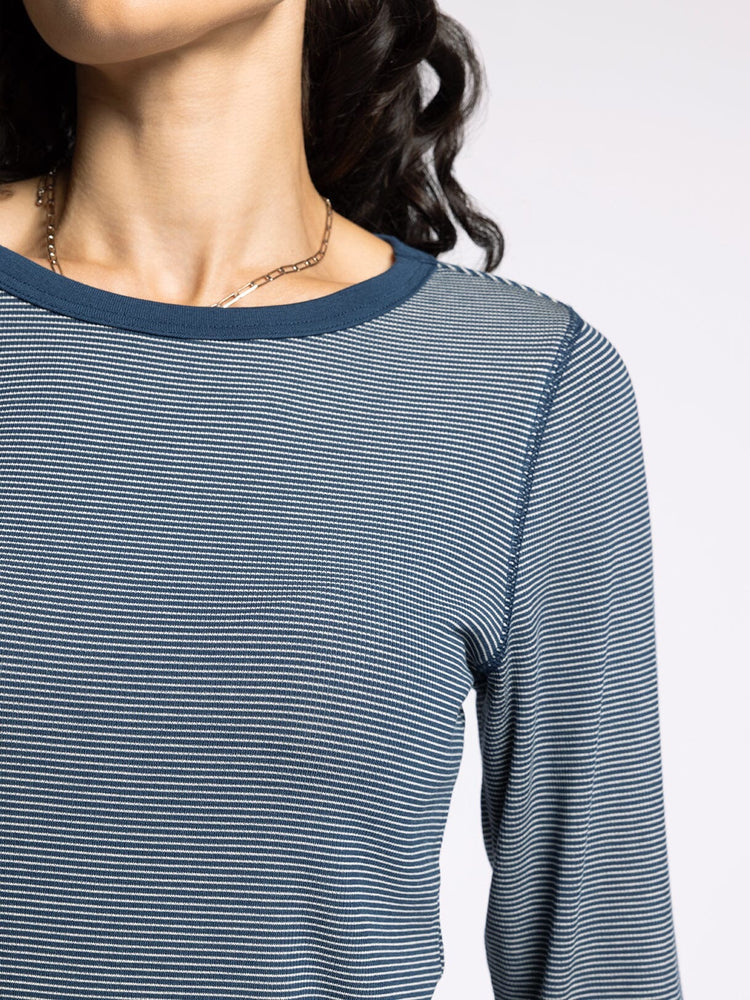 Stacy Top Navy/Ivory Stripe