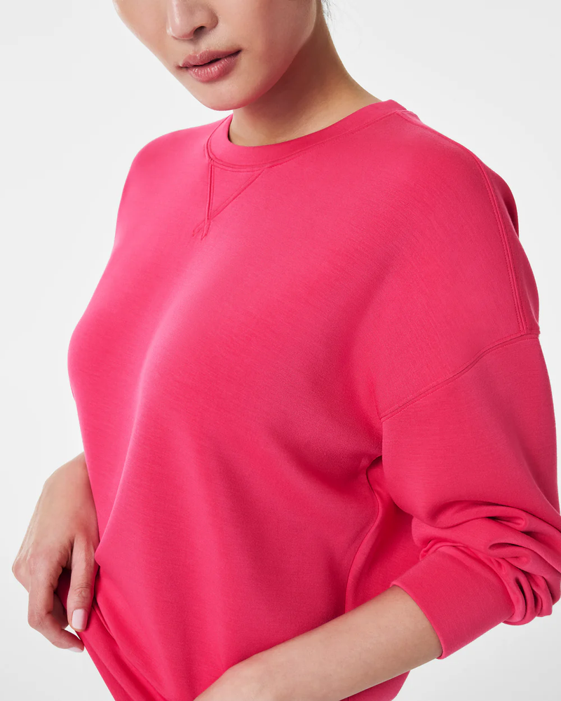 Spanx Air Essentials Crew Cerise Pink