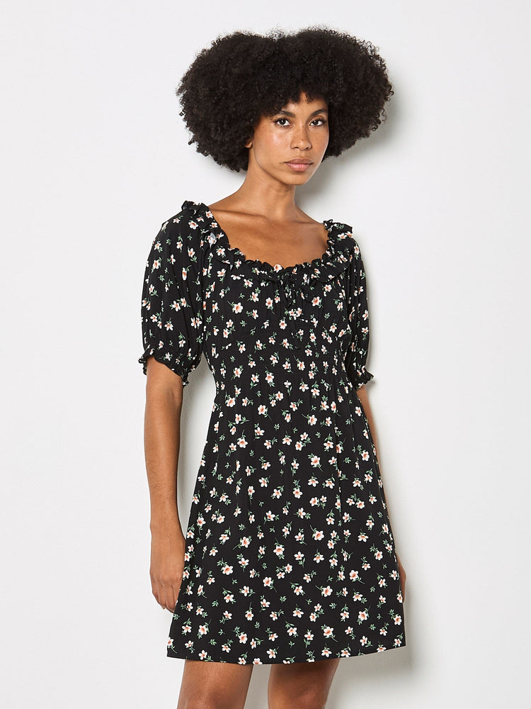 black milkmaid dress boohoo Women's Cotton Mini Style with western boots for a contemporary countryside look as shown boohoo Women's Petite Lace Cup