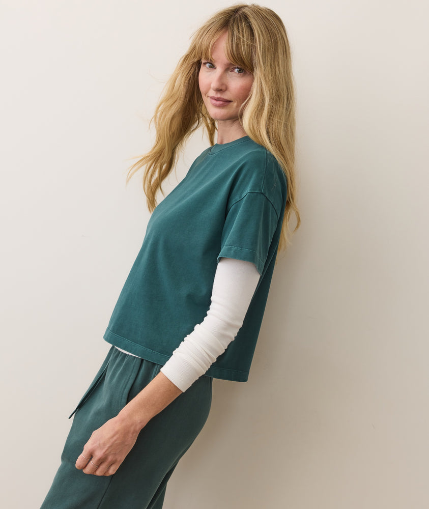 Cloud 9 Jersey Crew Tee Rain Forest