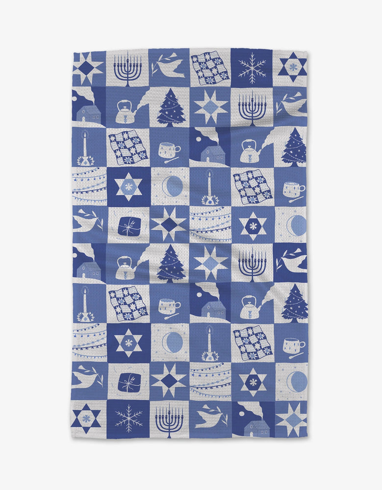 Tea Towel - Blue Holiday Treats