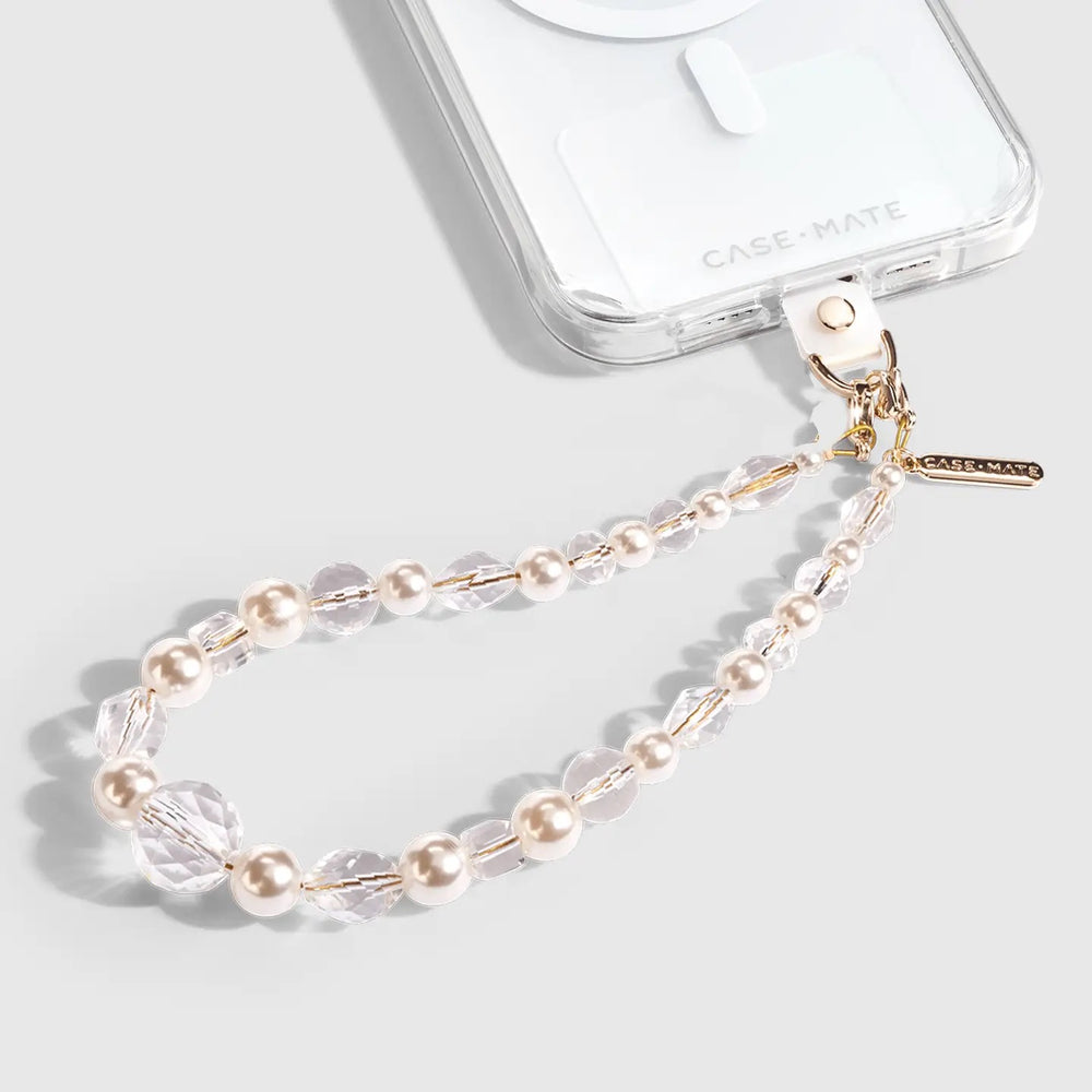 Phone Chain Wristlet - Crystal Pearl